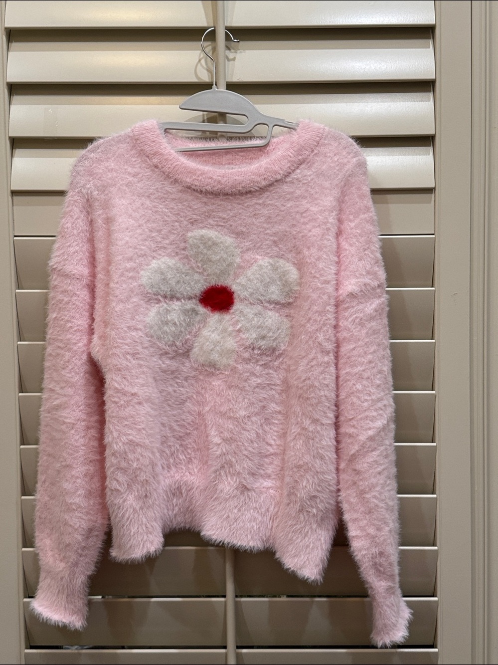 Hooked Up by IOT Juniors' Round-Neck Eyelash Sweater